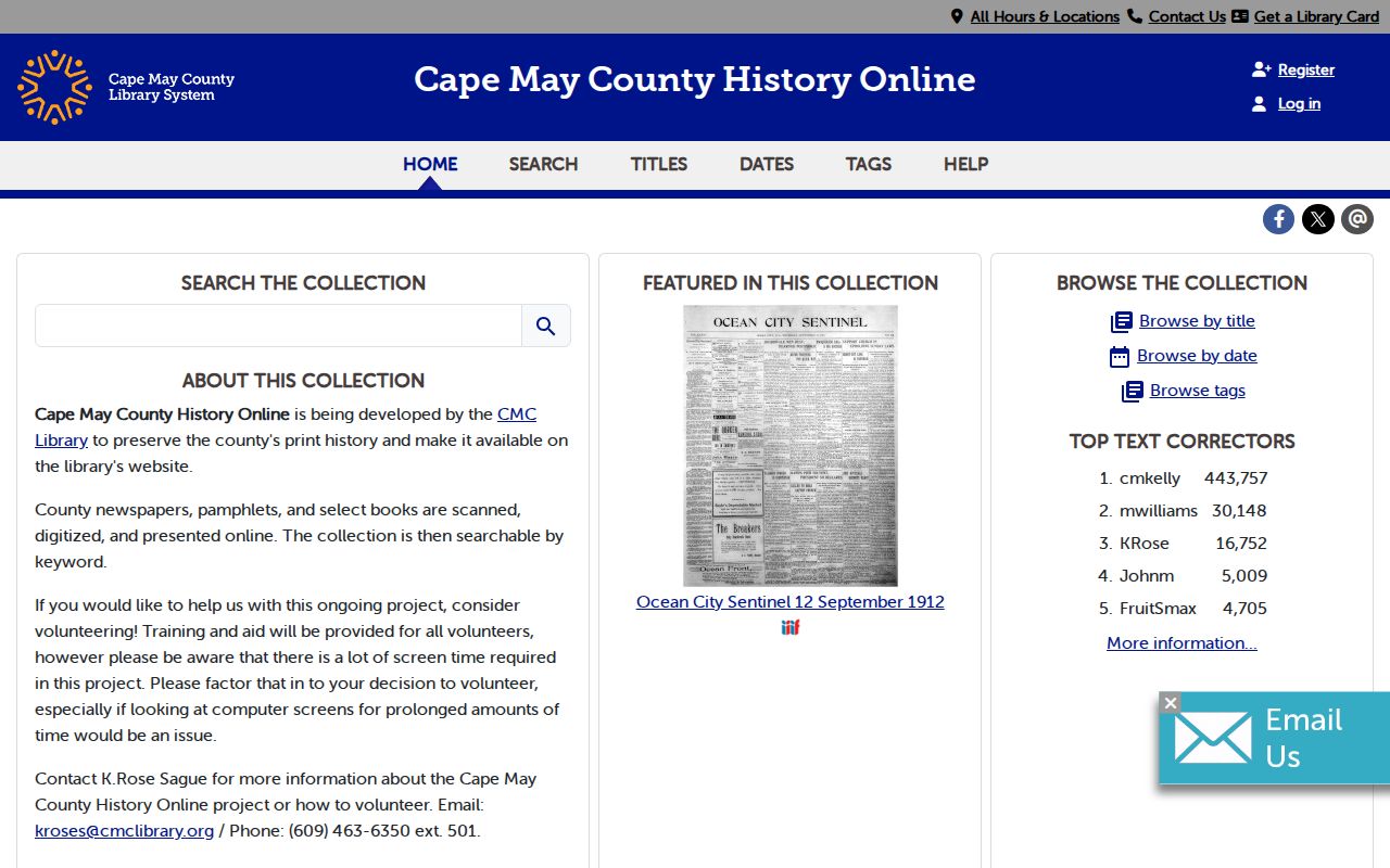 Lower Township city directory companion search in Cape May County History Online