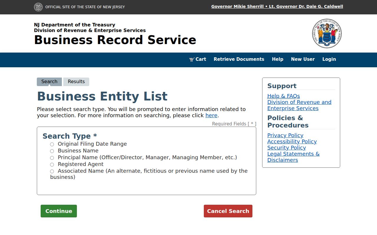 Lower Township resident lookup reference for the New Jersey business-entity list